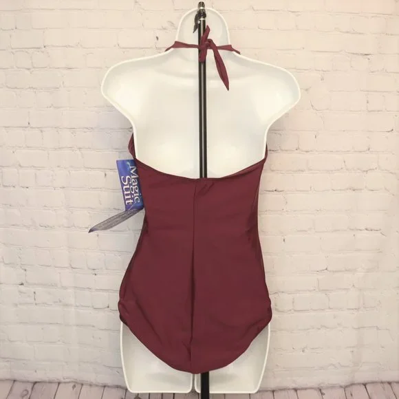 NWT Womens 10 Purple Miracle Suit and Matching Swim Skirt Size M - Picture 5 of 9